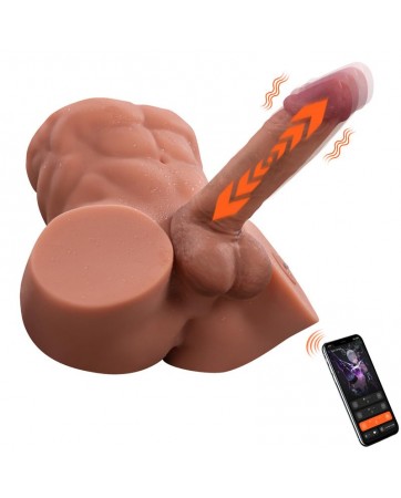 Gretel Masturbador con Thrusting y Dildo Desmontable