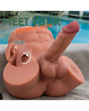 Gretel Masturbador con Thrusting y Dildo Desmontable