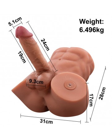 Gretel Masturbador con Thrusting y Dildo Desmontable