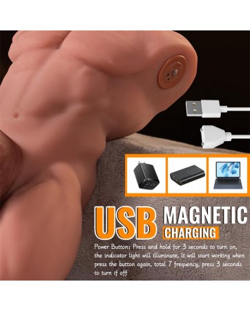 Ely Torso con Dildo Desmontable Thrusting y APP 41 kg