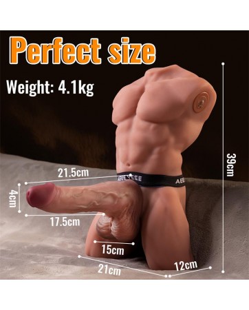Ely Torso con Dildo Desmontable Thrusting y APP 41 kg