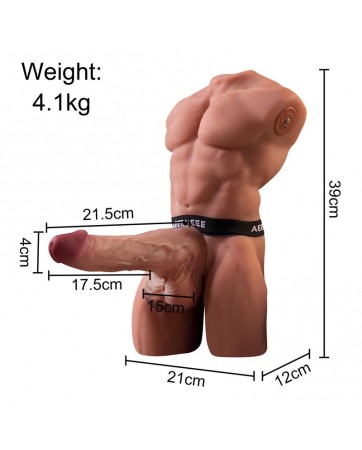 Ely Torso con Dildo Desmontable Thrusting y APP 41 kg