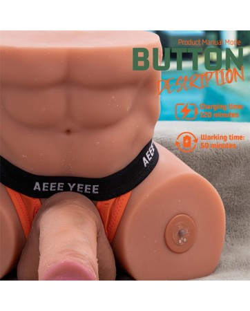 Gretel Semi Torso con Dildo Desmontable Thrusting y APP 6 kg