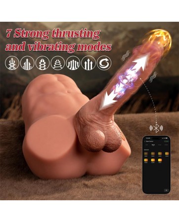 Jonah Semi Torso con Dildo Desmontable Thrusting y APP 348 kg