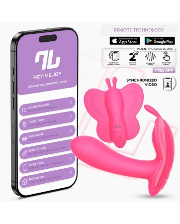 Wingy Estimulador Mariposa con APP Peach Red