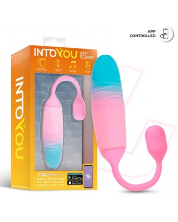 NexEgg Motion Huevo Vibrador con Thrusting App Rosa Turquesa