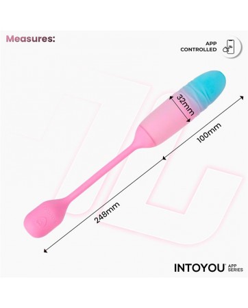 NexEgg Motion Huevo Vibrador con Thrusting App Rosa Turquesa