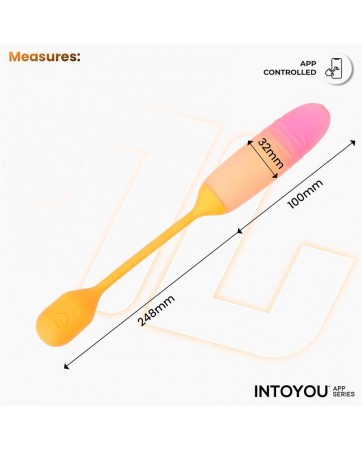 NexEgg Motion Huevo Vibrador con Thrusting App Naranja Rosa