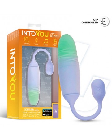 NexEgg Motion Huevo Vibrador con Thrusting App Lila Pistacho