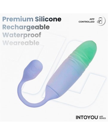 NexEgg Motion Huevo Vibrador con Thrusting App Lila Pistacho