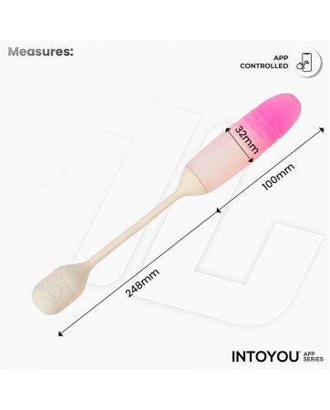 NexEgg Motion Huevo Vibrador con Thrusting App Beige Rosa