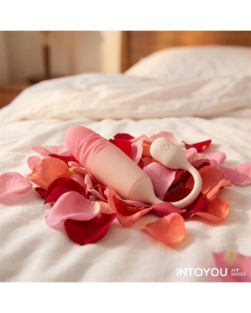 NexEgg Motion Huevo Vibrador con Thrusting App Beige Rosa