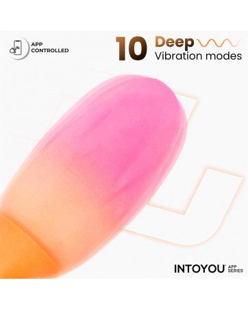 NexEgg Huevo Vibrador Silicona Doble Capa App Naranja Rosa