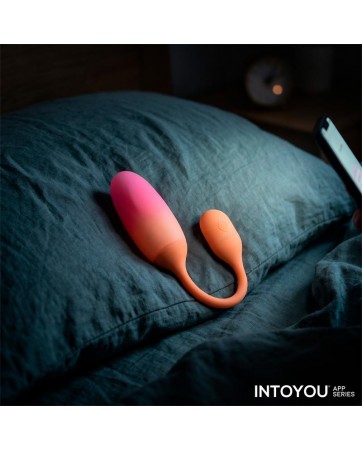 NexEgg Huevo Vibrador Silicona Doble Capa App Naranja Rosa