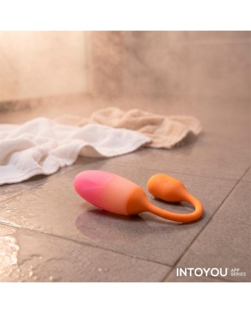 NexEgg Huevo Vibrador Silicona Doble Capa App Naranja Rosa