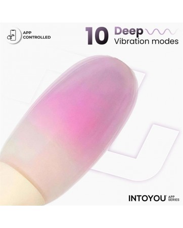 NexEgg Huevo Vibrador Silicona Doble capa App Beige Rosa