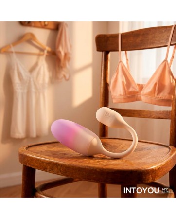 NexEgg Huevo Vibrador Silicona Doble capa App Beige Rosa
