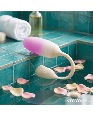 NexEgg Huevo Vibrador Silicona Doble capa App Beige Rosa