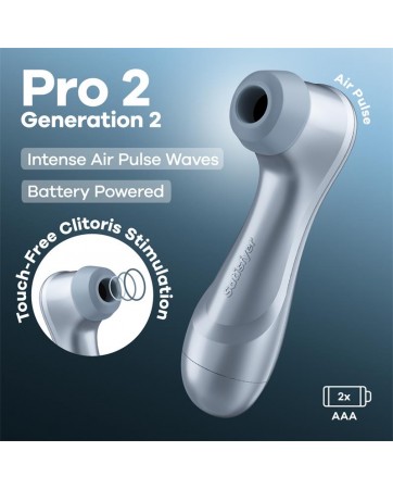 Pro 2 Gen 2 Succionador de Clitoris Battery Series Ice Blue
