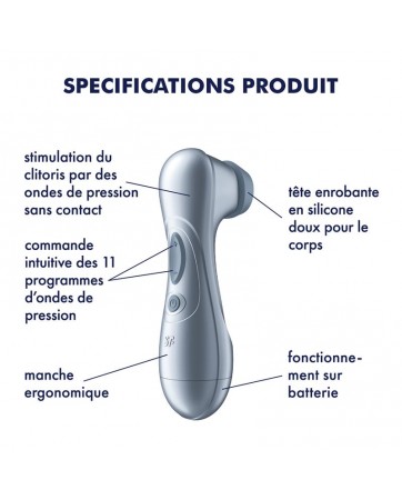 Pro 2 Gen 2 Succionador de Clitoris Battery Series Ice Blue