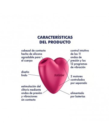 Cutie Heart Succionador de Clitoris Battery Series