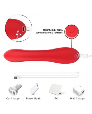 Vibrador Tickler con Rabbit Silicona