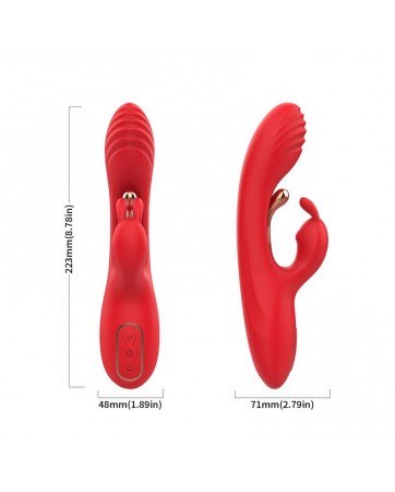 Vibrador Tickler con Rabbit Silicona