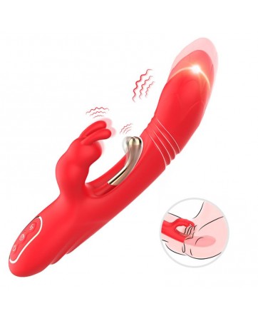 Vibrador Tickler con Thrusting Silicona Liquida