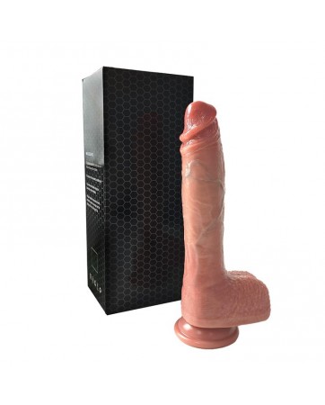 Dildo con Vibracion Thrusting y Calor 24 cm