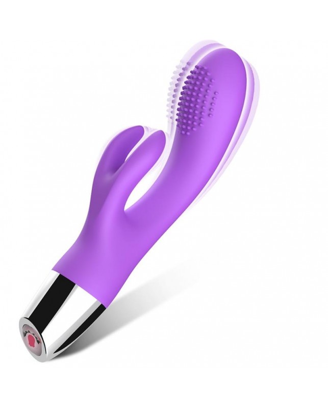 Vibrador Conejito Flexible Purpura