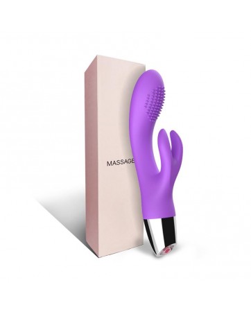 Vibrador Conejito Flexible Purpura