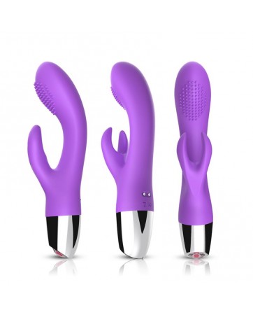 Vibrador Conejito Flexible Purpura