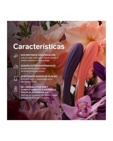 Juguete para Parejas Boomerang Purpura