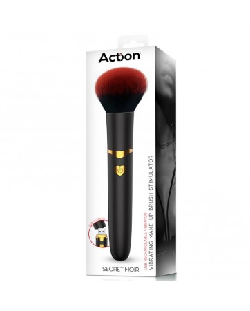 Secret Noir Estimulador Brocha de Maquillaje con Vibracion Negro