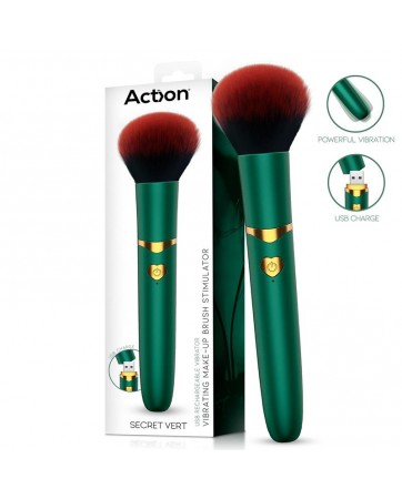 Secret Vert Estimulador Brocha de Maquillaje con Vibracion Verde