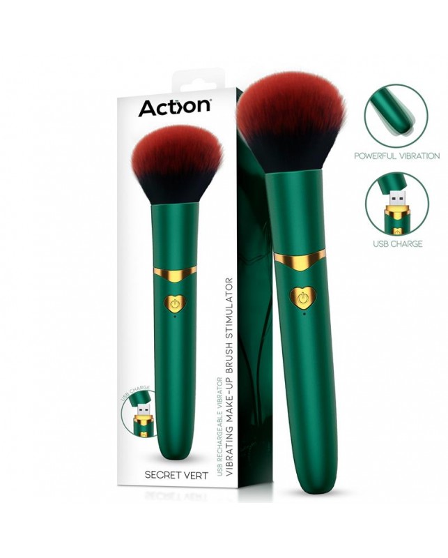 Secret Vert Estimulador Brocha de Maquillaje con Vibracion Verde