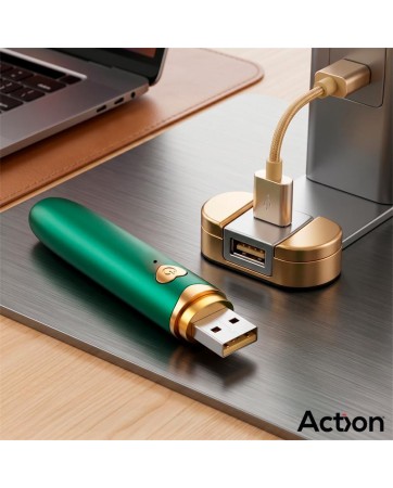 Secret Vert Estimulador Brocha de Maquillaje con Vibracion Verde