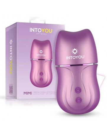 Mimi Estimulador con Licking Biting Succion y Vibracion USB C con APP