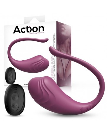 Luvia Huevo Vibrador con Control Remoto USB Purpura