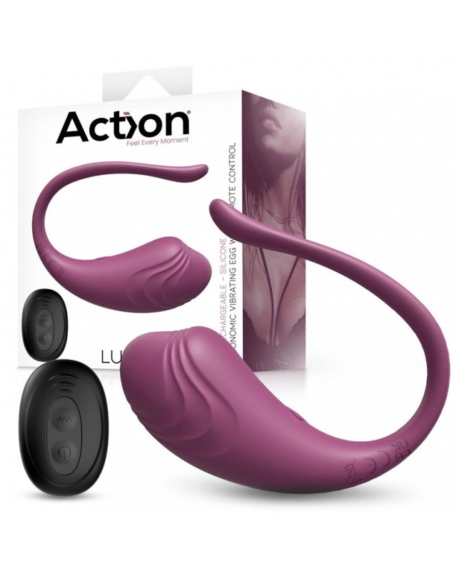 Luvia Huevo Vibrador con Control Remoto USB Purpura