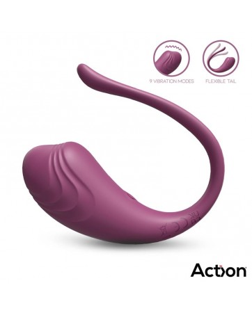 Luvia Huevo Vibrador con Control Remoto USB Purpura