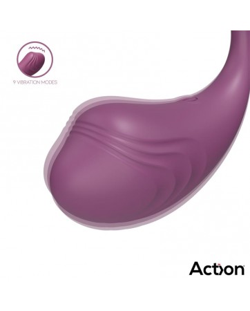 Luvia Huevo Vibrador con Control Remoto USB Purpura
