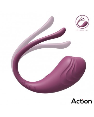 Luvia Huevo Vibrador con Control Remoto USB Purpura