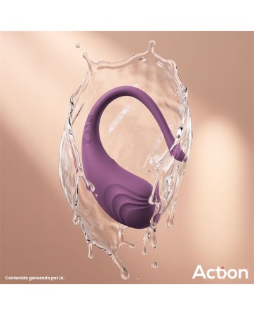 Luvia Huevo Vibrador con Control Remoto USB Purpura