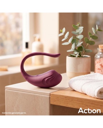 Luvia Huevo Vibrador con Control Remoto USB Purpura