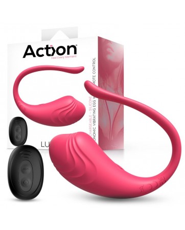 Luvia Huevo Vibrador con Control Remoto USB Rosa
