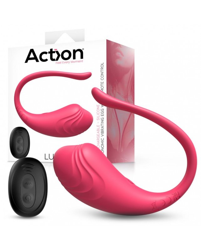 Luvia Huevo Vibrador con Control Remoto USB Rosa