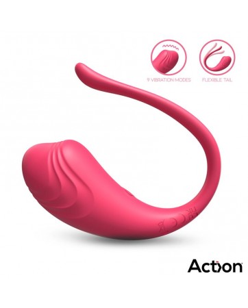 Luvia Huevo Vibrador con Control Remoto USB Rosa