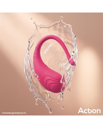 Luvia Huevo Vibrador con Control Remoto USB Rosa