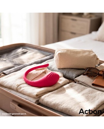 Luvia Huevo Vibrador con Control Remoto USB Rosa